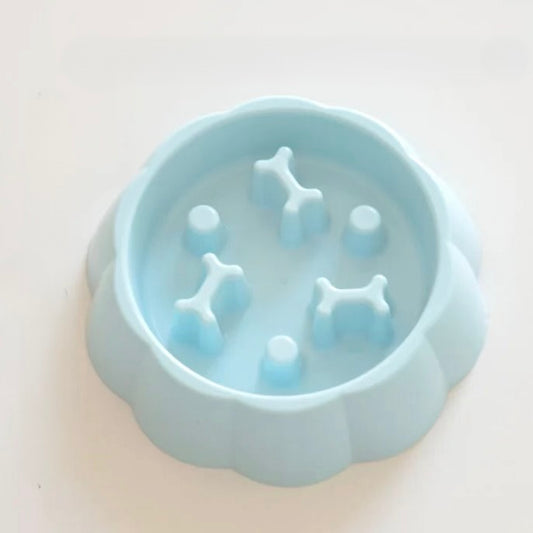 Gamelle Anti-Glouton pour Chiens & Chats - Bleu Turquoise