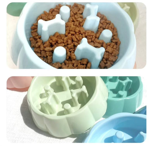 Gamelle Anti-Glouton pour Chiens & Chats - Vert Pistache